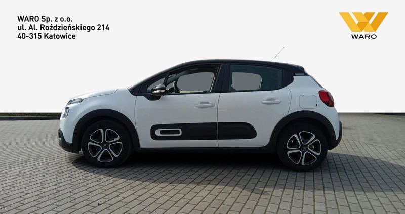 Citroen C3 cena 56900 przebieg: 28500, rok produkcji 2020 z Suchań małe 277